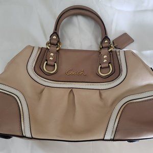 Coach Ashley Spectator Leather Satchel/ Shoulder B